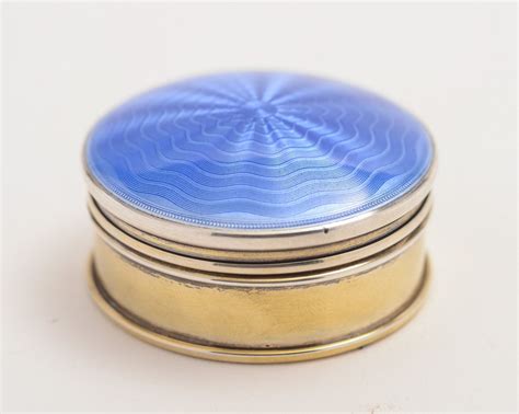 Silver Enamel Pill Boxes 